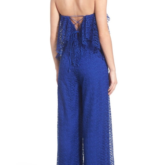 NWOT Free People Lemoncello Romper Blue Lace SZ 4 - Picture 2 of 8